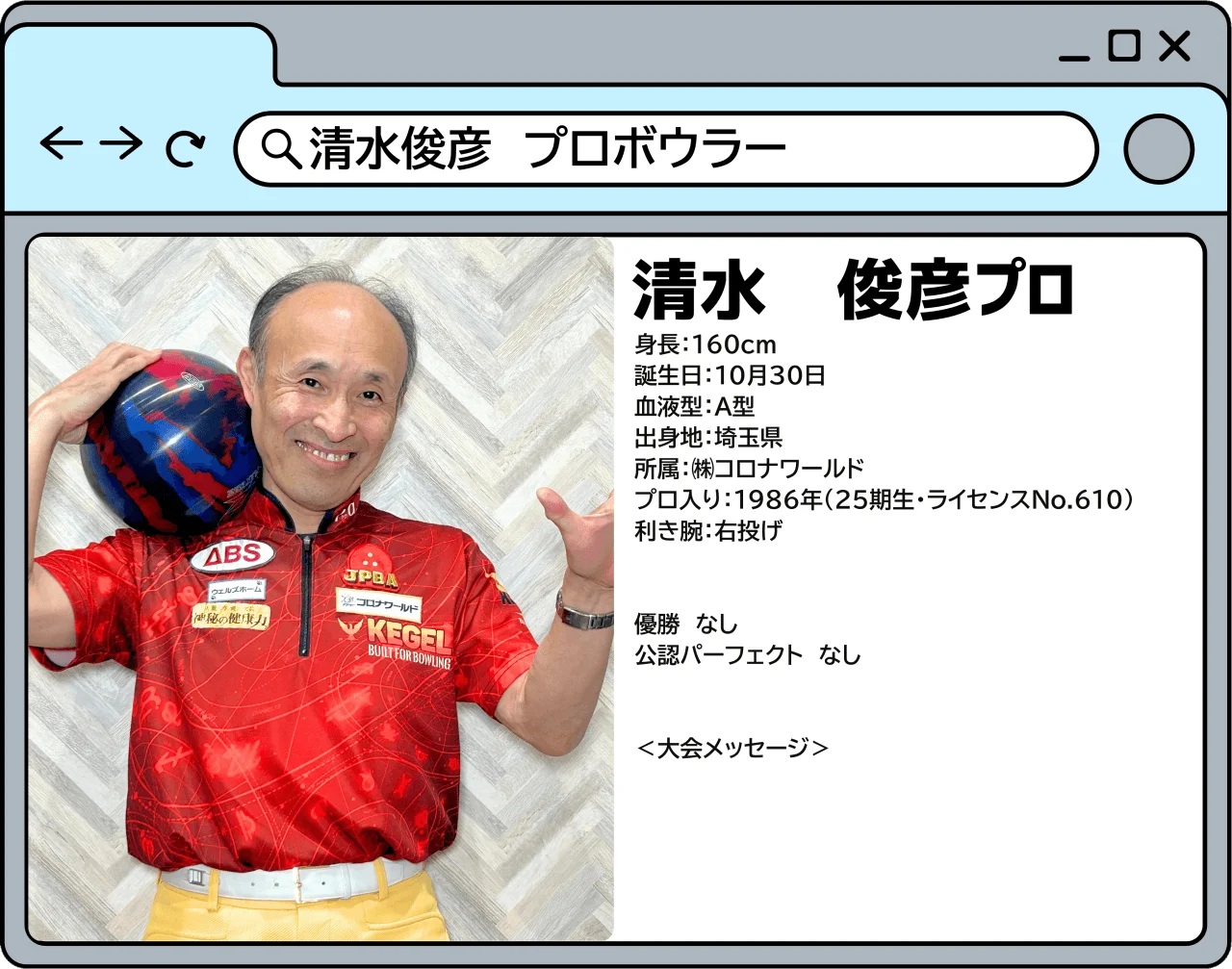 山形オープン2025に参加するプロボウラーのプロフィール